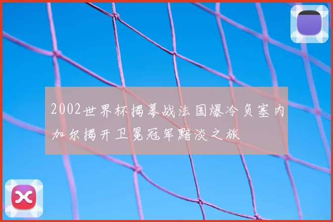 2002世界杯揭幕战法国爆冷负塞内加尔揭开卫冕冠军黯淡之旅
