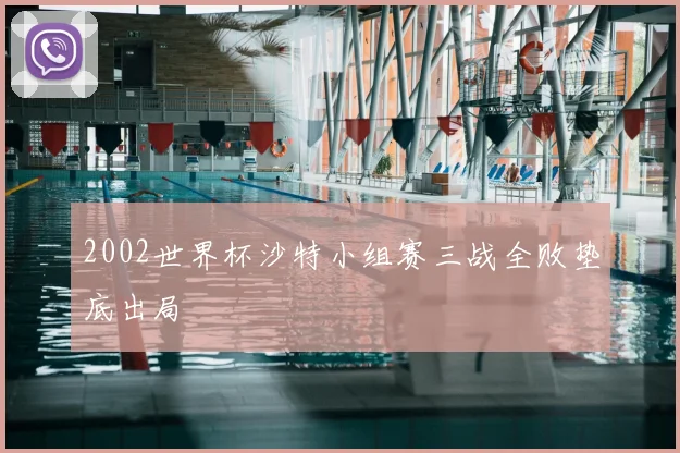 2002世界杯沙特小组赛三战全败垫底出局